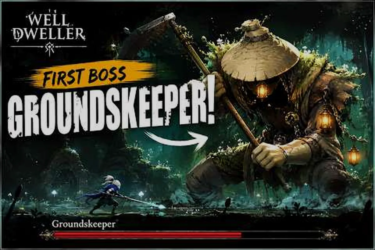 Well Dweller First Boss: Dark Garden Fight Walkthrough